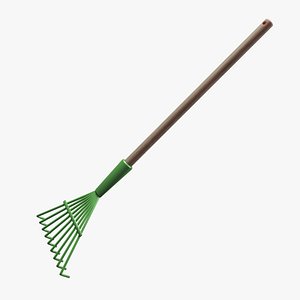 3D Leaf Broom model