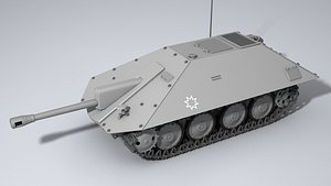3D model Maresal tank destroyer