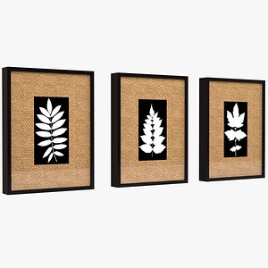 framed art burlap matte 3d max