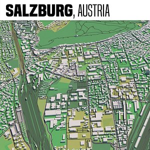 city salzburg 3D model