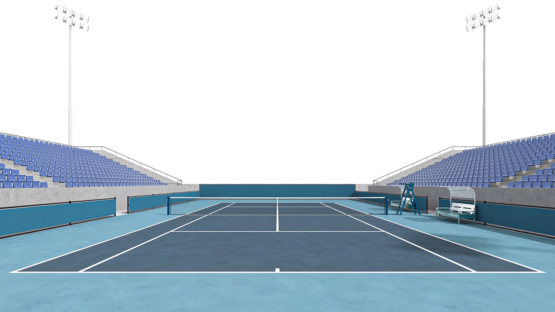 Tennis Hard Court 02 3D Model - TurboSquid 1836163