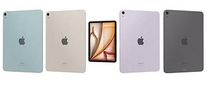 Apple iPad Air 11 2024 All Colors Low Poly