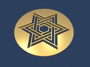 star david medallion 3D model