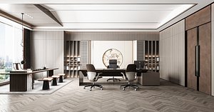 3D modern office model