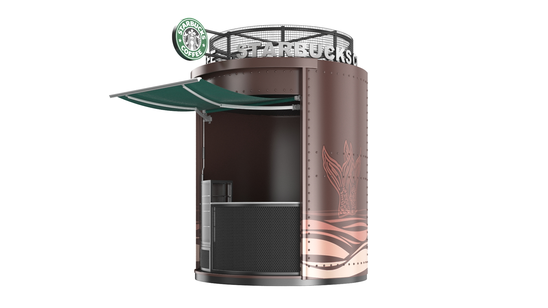 3D model Starbuck Coffee Espresso Machine VR / AR / low-poly