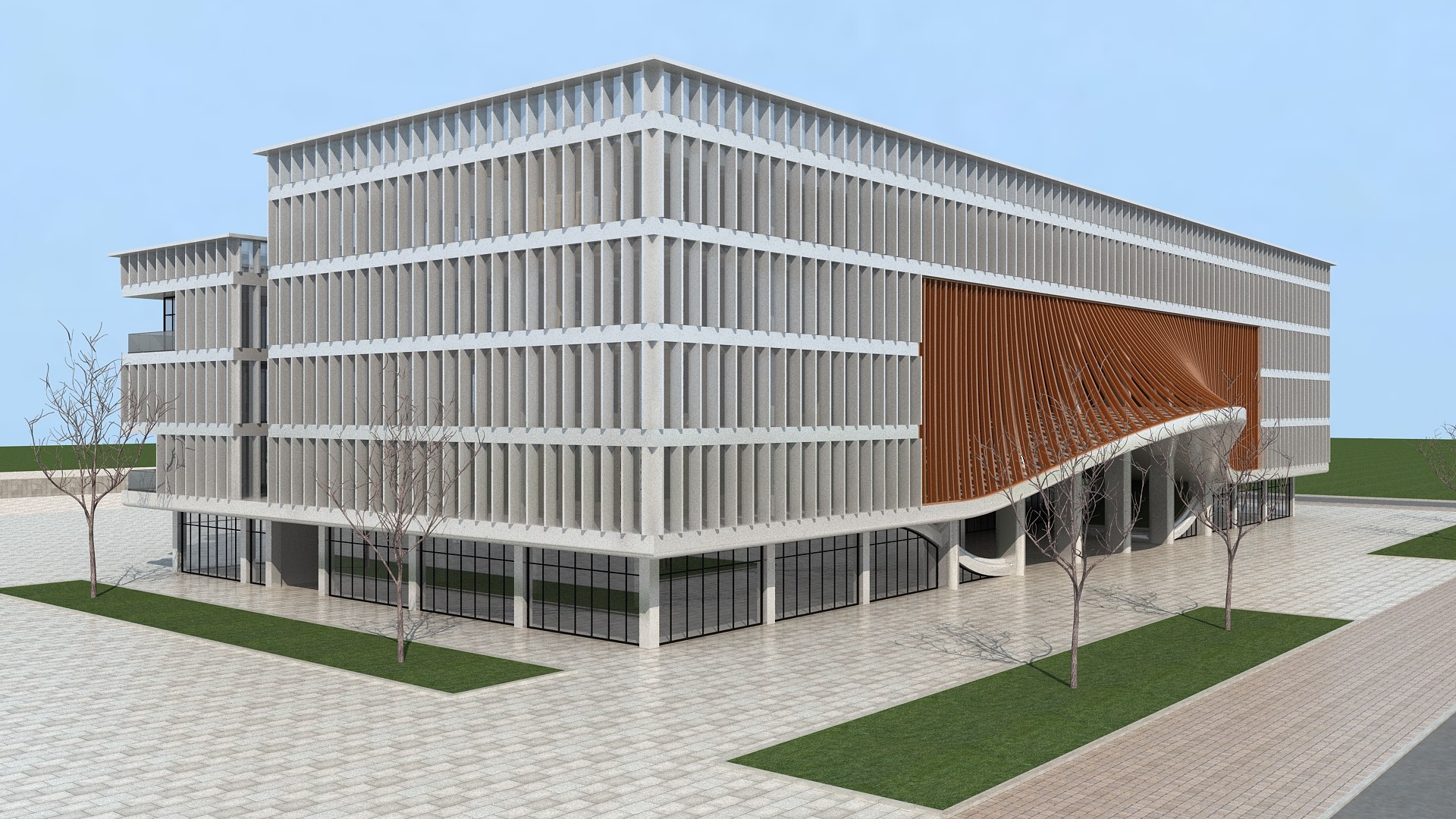 Modern Building 105 Model - TurboSquid 2518555
