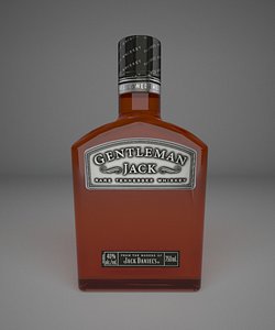 max gentleman jack whiskey bottle