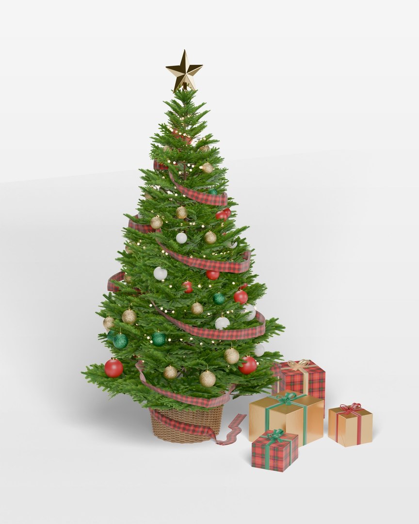 3D Decorated Christmas Tree with Gift Boxes in Wicker Basket https://p.turbosquid.com/ts-thumb/vL/erNaDj/7Y/02_beauty_three_quarter/jpg/1792477957/1920x1080/fit_q87/f5ad84d505ae9700bf9f019b29c65255ff477cd4/02_beauty_three_quarter.jpg