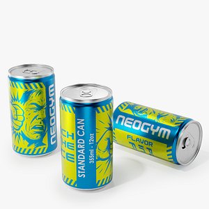Beverage Can Standard 355ml 12oz - Closed and Open