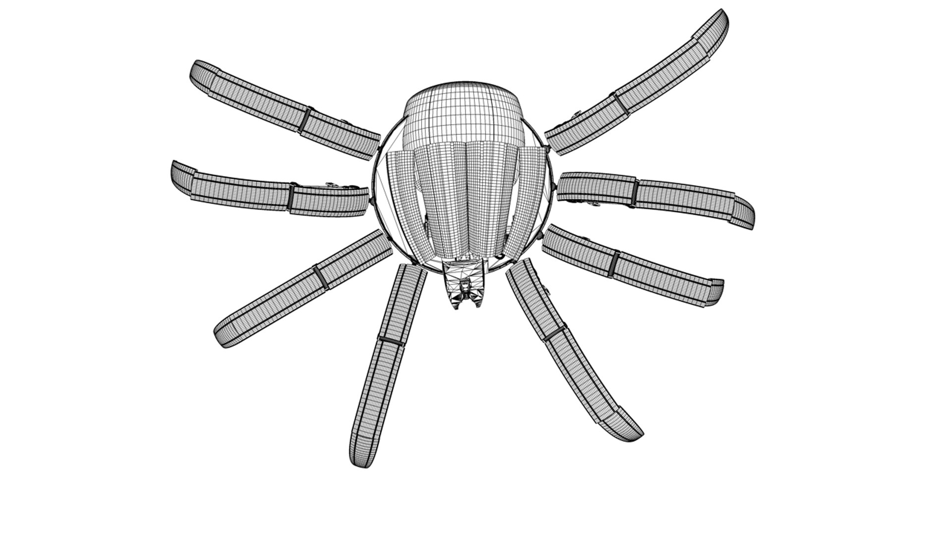 3d mechanical spider model https://p.turbosquid.com/ts-thumb/vL/hsBkBA/DfXpM1IS/wire1/jpg/1383830572/1920x1080/fit_q87/4ff6ea0f57018b199a403dbc1bb996eee9b8972a/wire1.jpg