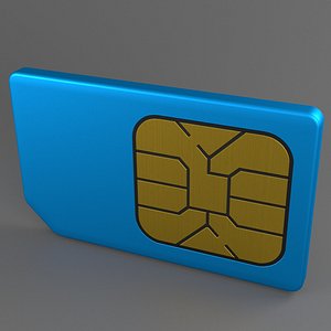 modèle 3D de Carte Nano Sim bleue - TurboSquid 2033518