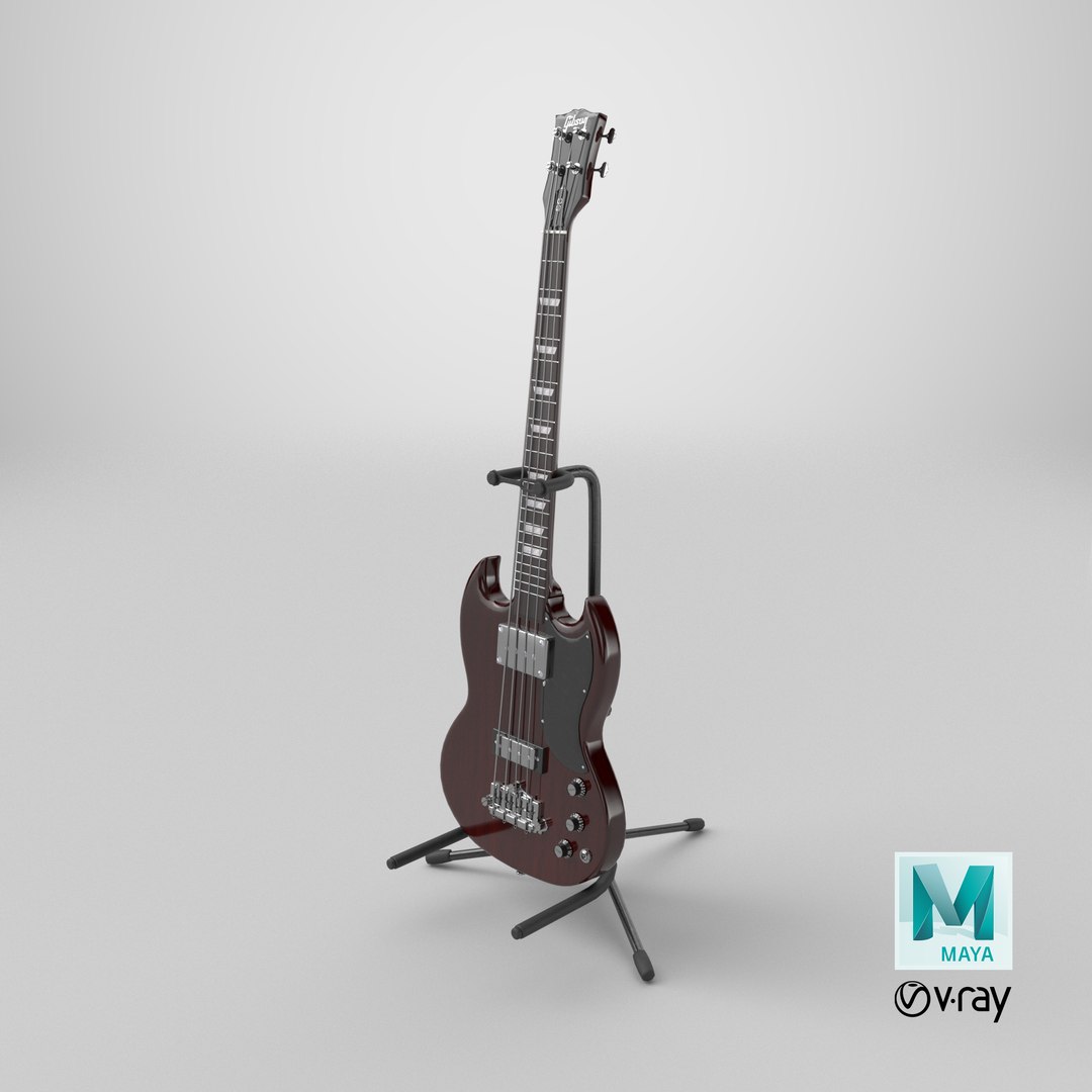 Gibson SG Bass Guitar PBR 3D model https://p.turbosquid.com/ts-thumb/vL/p1Xbyf/HD/stemcell_maya_vray_render/png/1774294033/1920x1080/fit_q87/5dcaa05059cc06834cfdd9137572b808b6e48343/stemcell_maya_vray_render.jpg