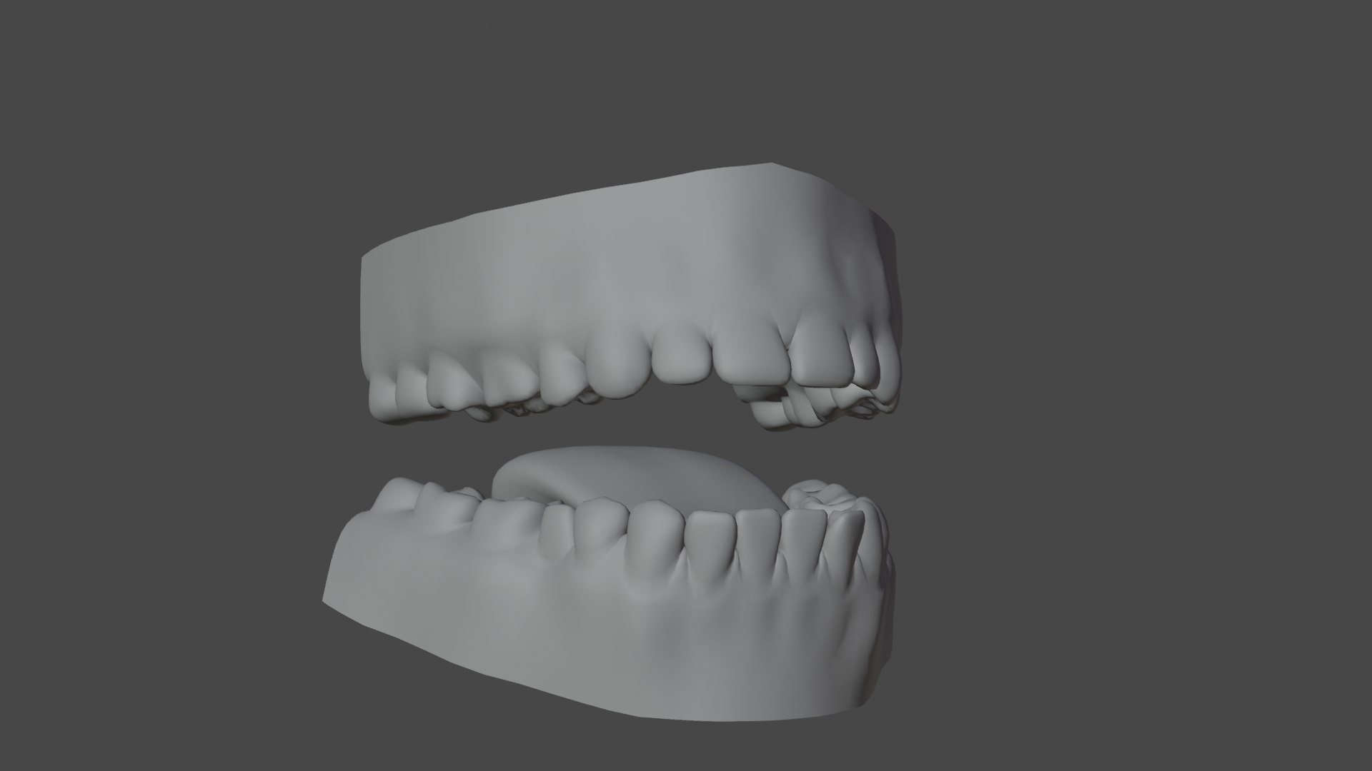 Human Jaw With Teeth Tooth 3D Model Lowpoly And High Definition Model ...