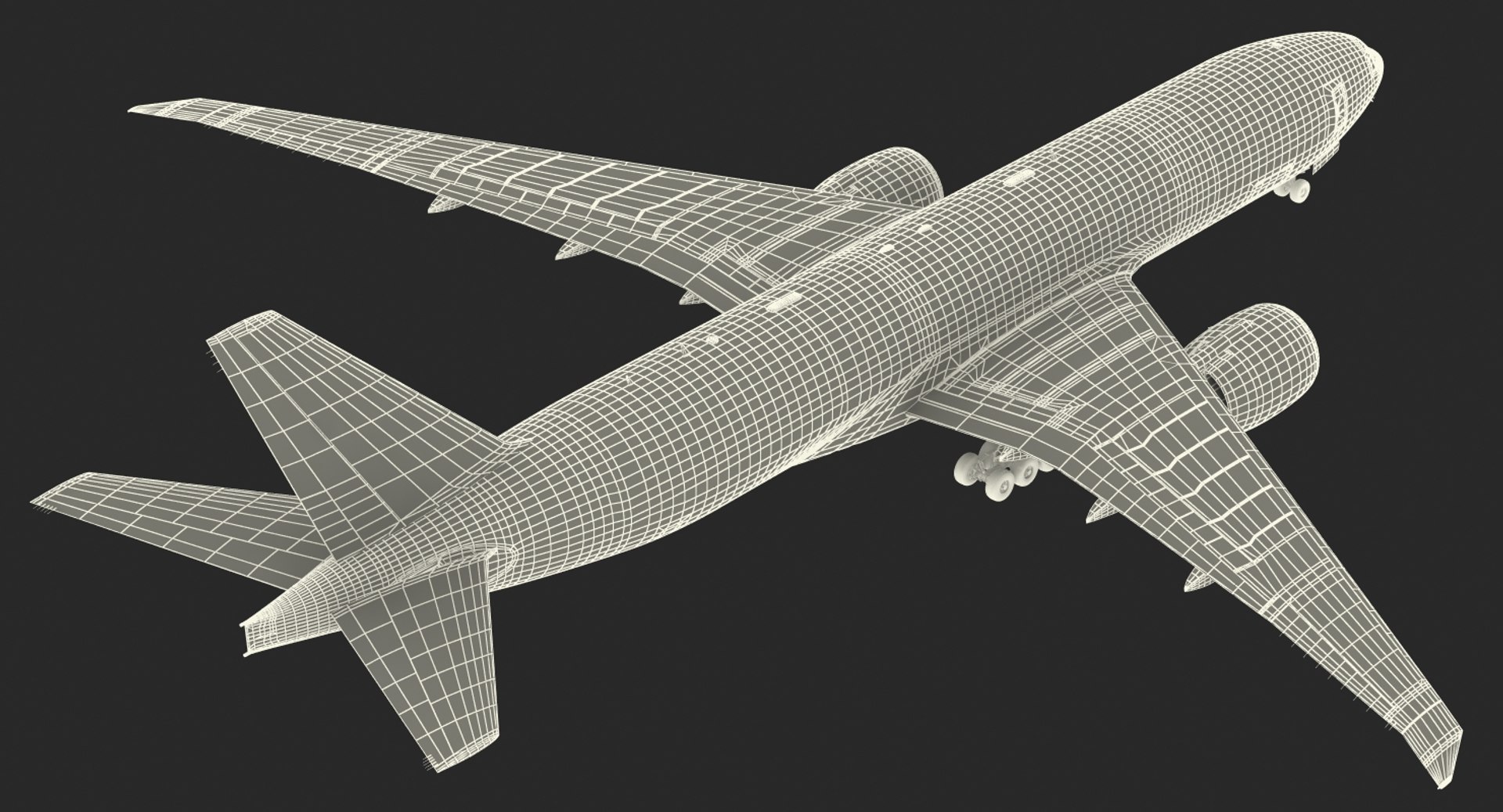 boeing 777 freighter singapore 3d model