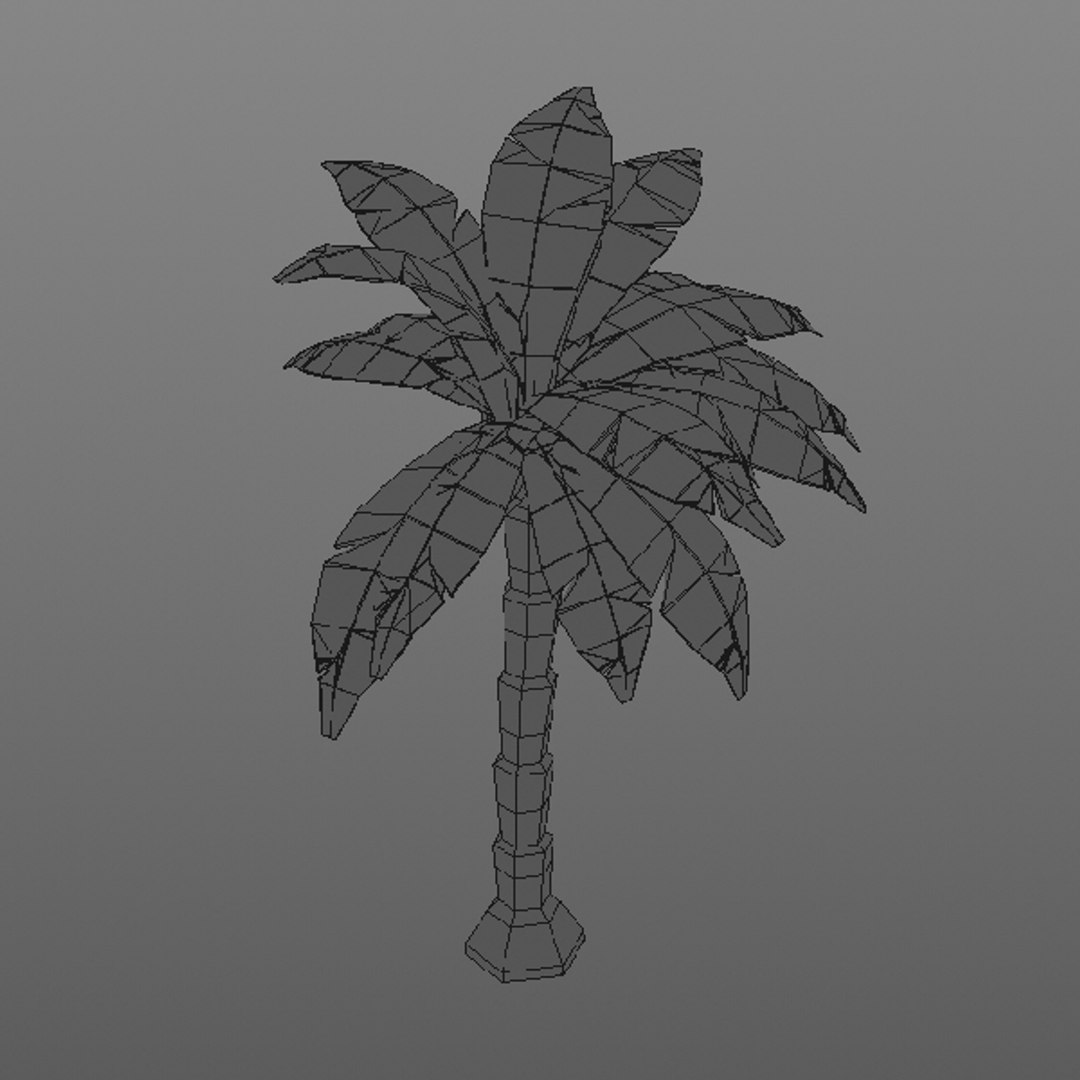 3D Style Palm Tree Model - TurboSquid 1342516
