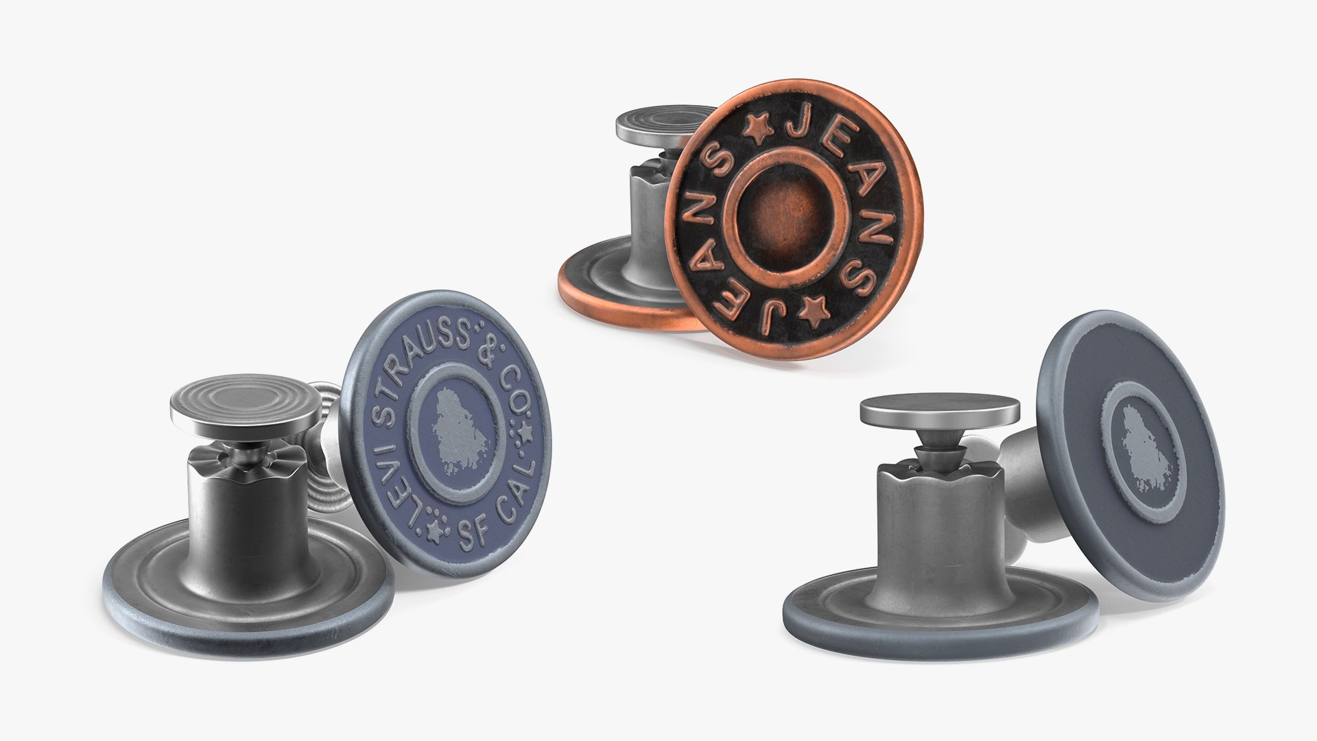 3D Metal Buttons Collection Model - TurboSquid 2399527