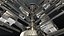 Motor V6 en funcionamiento animado