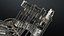 Motor V6 en funcionamiento animado