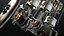 Motor V6 en funcionamiento animado