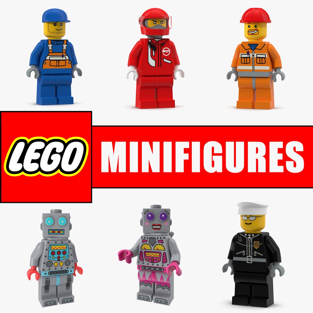 Lego Minifigures 3D Models Collection 2 3D model preview