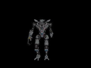 armored robot weapons 3D model