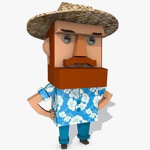 cartoon character 3d dxf
