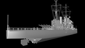 king george v battleship 3d max