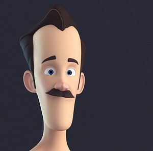 character cartoon stylised 3D model