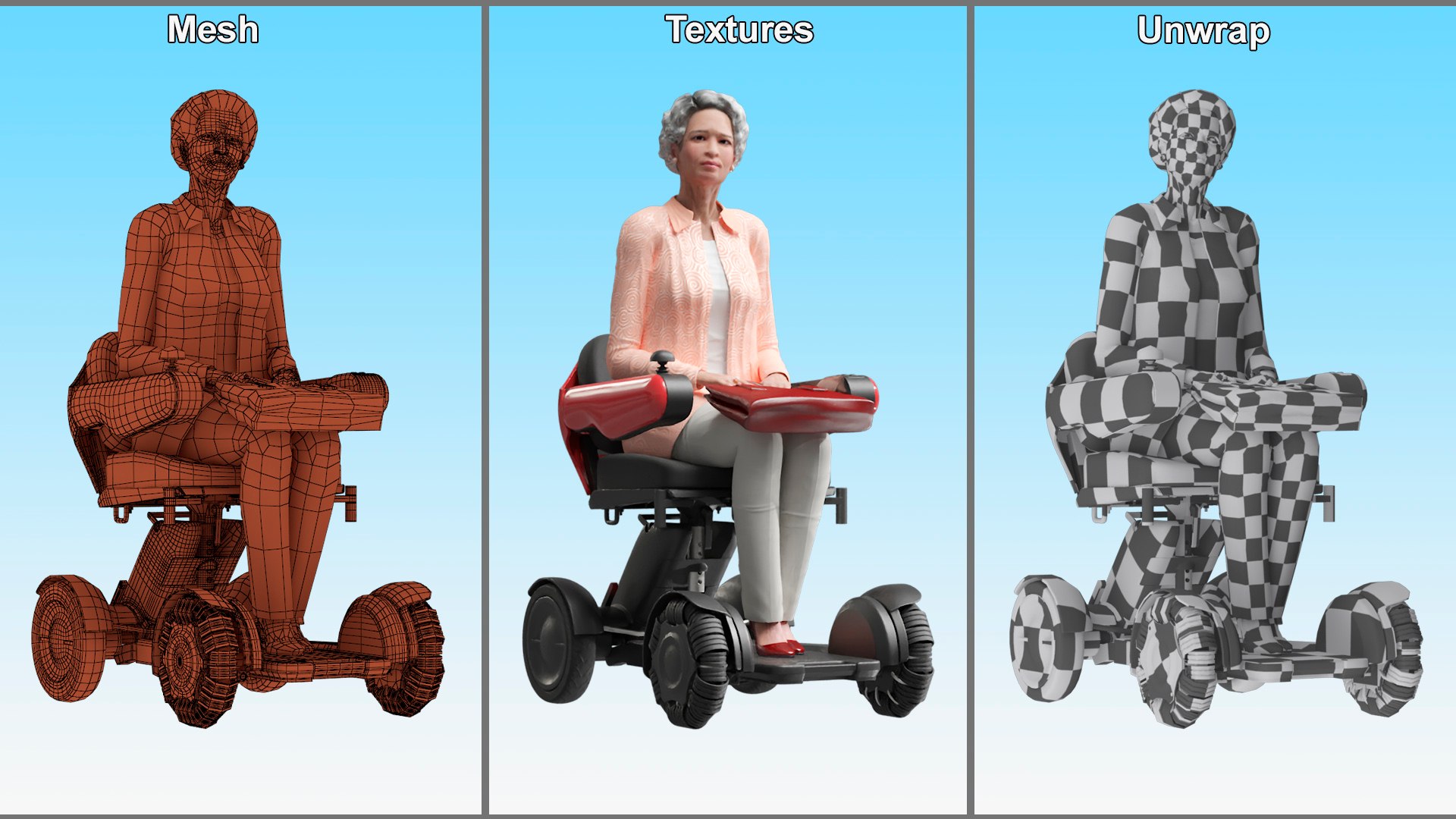 3D Electric Mobility Chair and Old Lady https://p.turbosquid.com/ts-thumb/vM/F9TxWw/AZ/electric_mobility_chair_and_old_lady_015/jpg/1731651726/1920x1080/fit_q87/74805b81471eb2fac8e4c60a122cc7db39dee904/electric_mobility_chair_and_old_lady_015.jpg