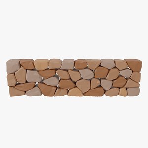 3D Stone Wall model