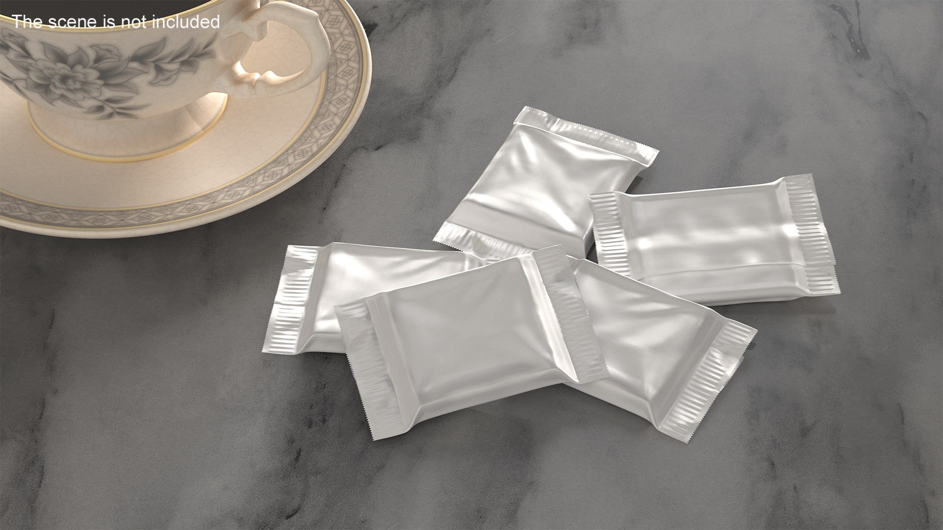 3D Model White Wrapper Square Chocolate Bar - TurboSquid 2208866