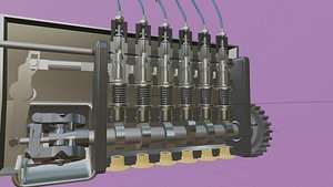 Helical fuel pump