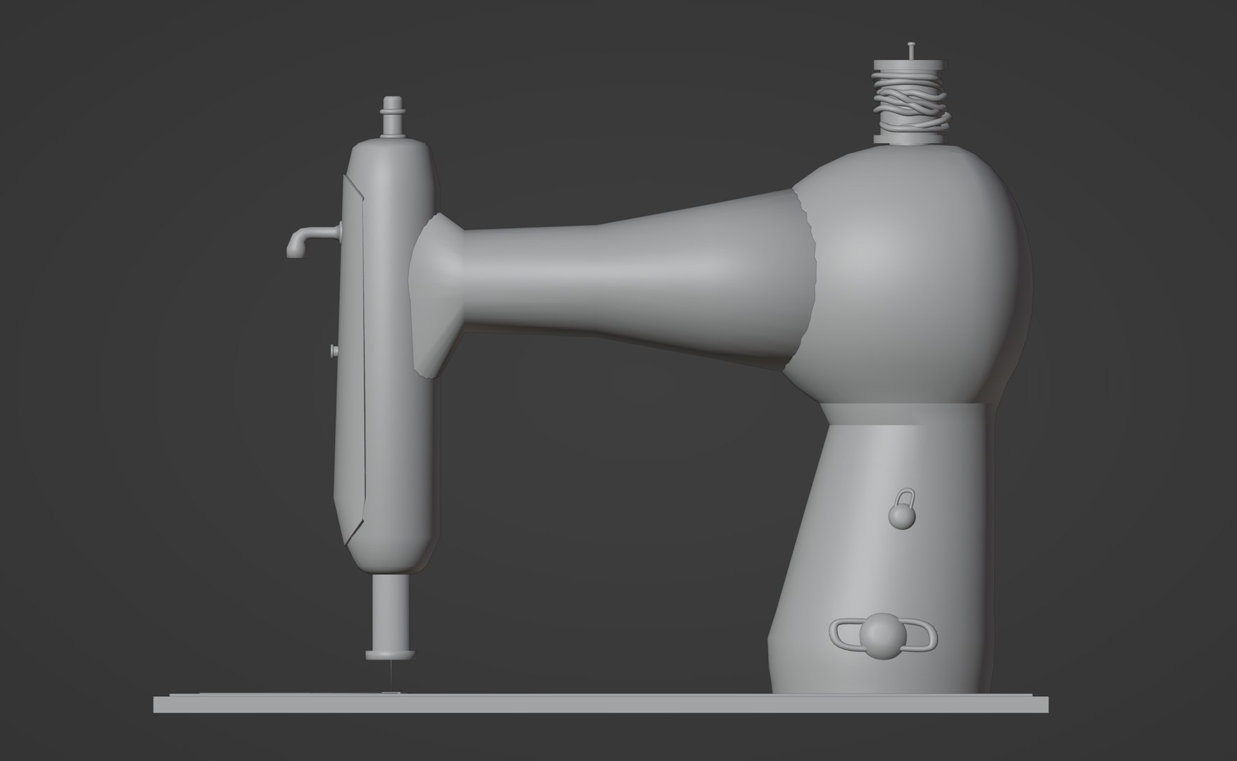 Black electric sewing machine model - TurboSquid 2083828