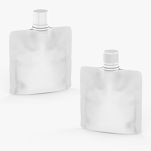 Spout Pouch Bag Packaging 3D model 3D model