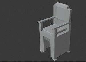 throne chair 3D