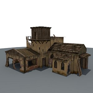 ruined house games 3d c4d