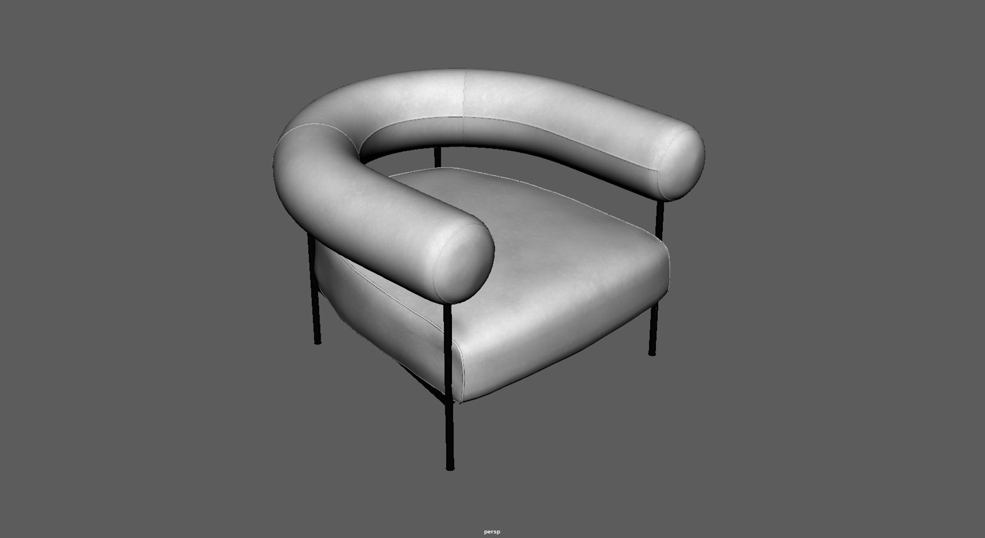 3D Modern Accent Chair 3d Model Model - TurboSquid 2365783
