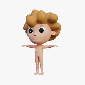 Boy Stylized rigged 3d design