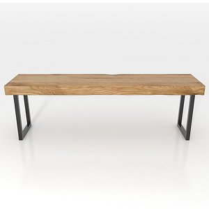 reclaimed bench 3d max