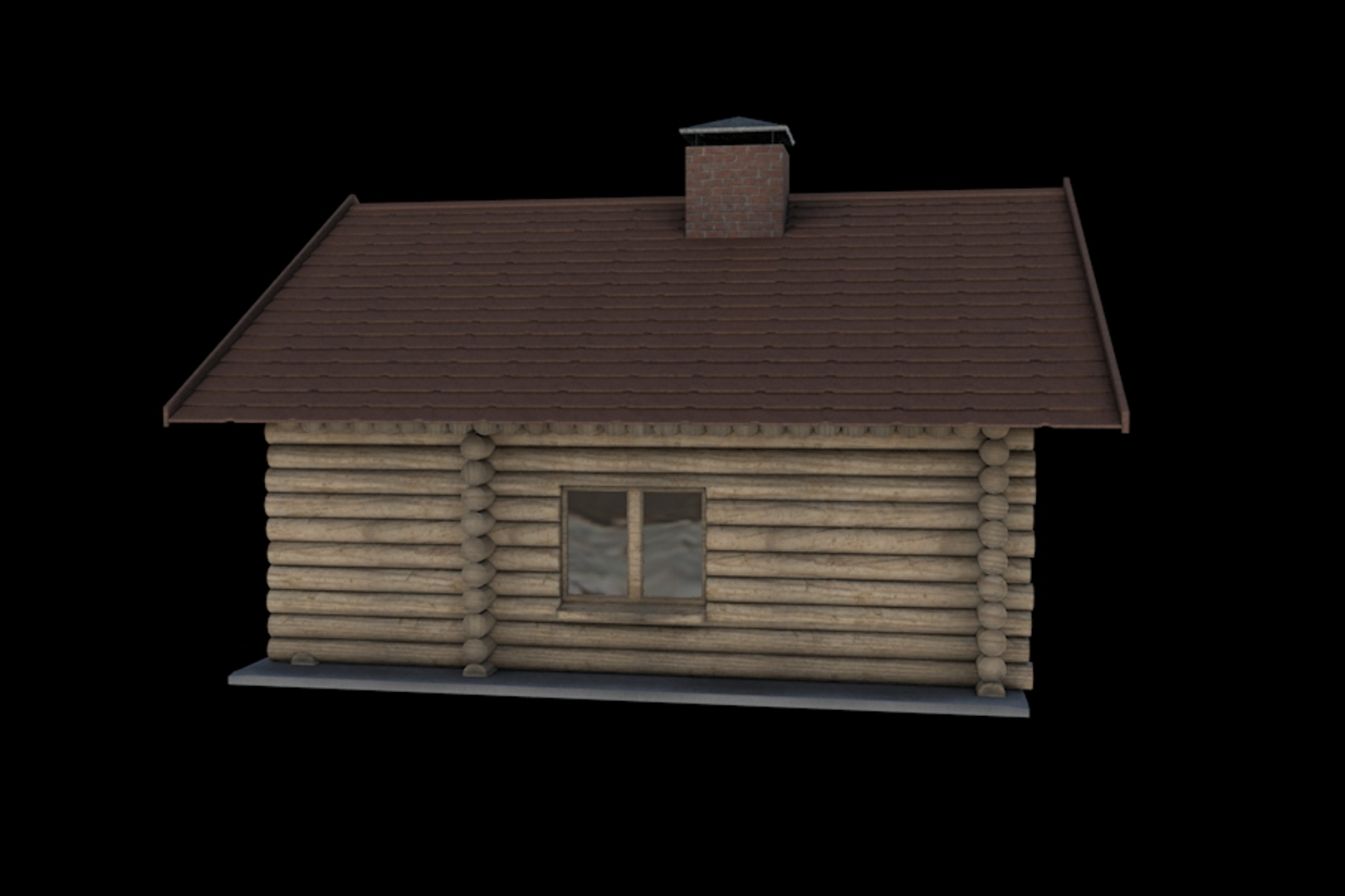 3d C4d Wooden House