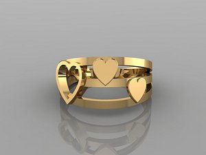 gold ring 3D model