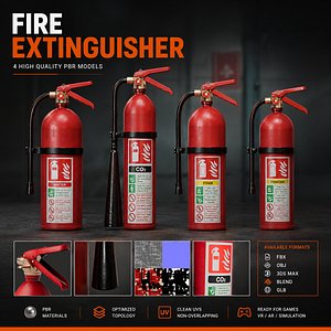 Fire Extinguisher Pack - 4 Types