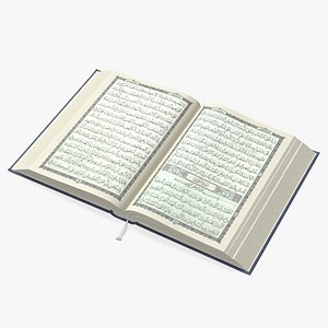 Holy Quran Blue Open