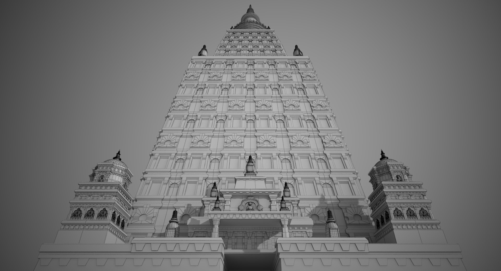 3D nalanda buddhist pagoda | 1148818 | TurboSquid