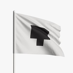 WAVING FLAG clo 3d zprj project 3D model