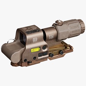 3D Eotech EXPS3 Holographic with Wilcox Riser Mount model