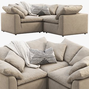 Joybird Bryant Modular Corner Sectional Sofa 3 piece