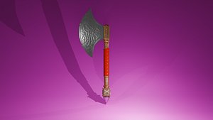 3D model viking AxeHacha