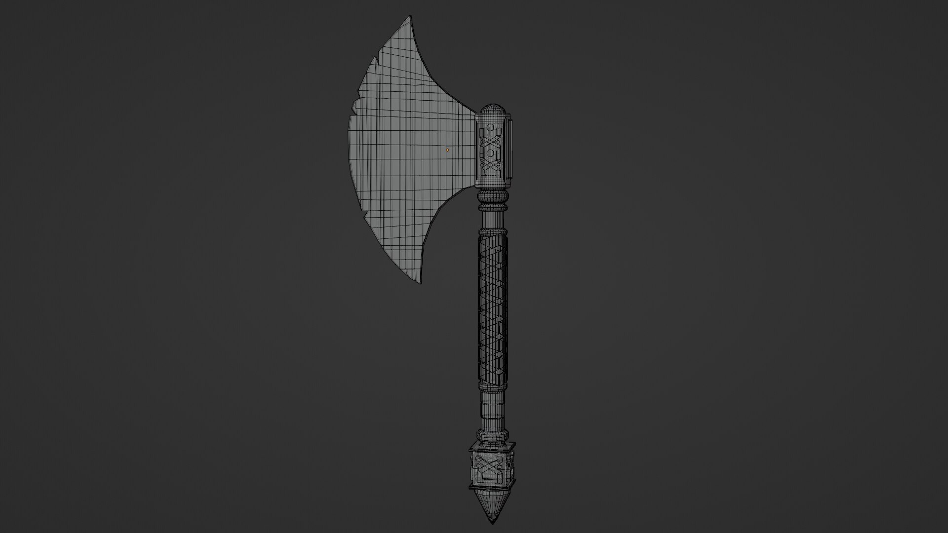 3D model viking AxeHacha https://p.turbosquid.com/ts-thumb/vN/K0WLdA/yD/hachawireframe/png/1732911689/1920x1080/fit_q87/f940dd188ed64ed05c46394e67d94f053c1b1faa/hachawireframe.jpg