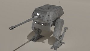 Destroyer Mech Walker with RIG and LOWPOLY Default Camo